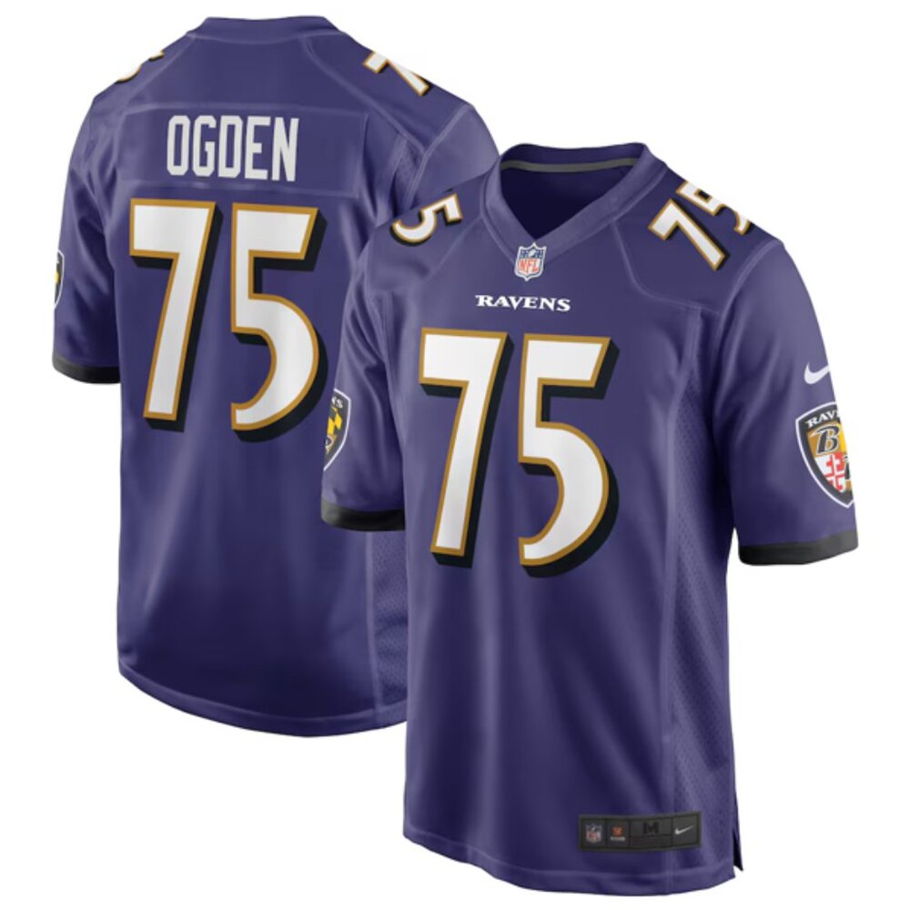 Baltimore Ravens Jonathan Ogden Nike Retired Player Game Jersey Purple XL NWT